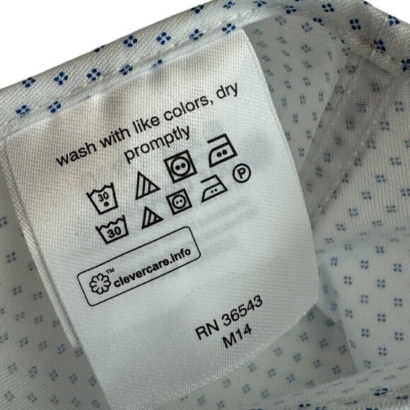 Calvin Klein Infinite Wrinkle-Free Slim Fit Stretch Dress Shirt Men's Size Med. - Picture 5 of 5